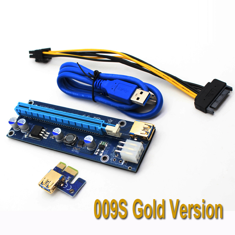 BTC ä PCIE RISER 6PIN 16X, ͽ ī Sata  ̺ 2 , 60cm  USB 3.0 ǰ ̺, 009S